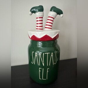 Rae Dunn Santa's Elf Canister